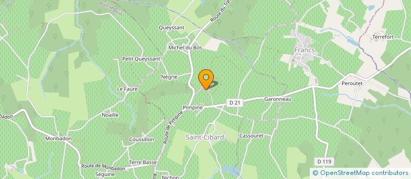 localisation de l'entreprise CHATEAU PUYFROMAGE  SAINT-CIBARD