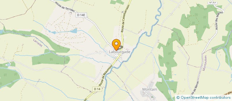 localisation de l'entreprise CHATEAU RESIDENCE DE TERRIDES  LABOURGADE