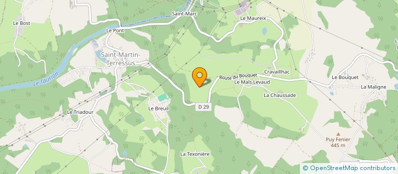 localisation de l'entreprise CHATEAU RIBAGNAC à SAINT-MARTIN-TERRESSUS