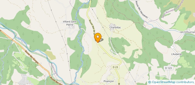 localisation de l'entreprise CHATEAU ROBERT  SAINT-BONNET-EN-CHAMPSAUR