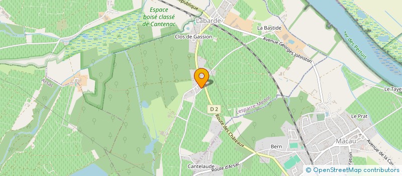 localisation de l'entreprise CHATEAU ROSEMONT  LABARDE