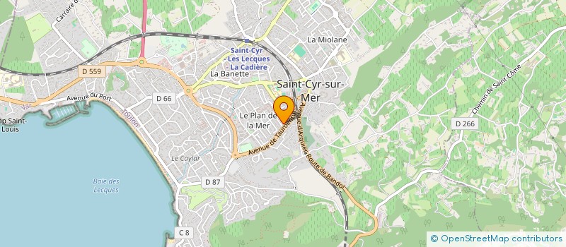 localisation de l'entreprise CHATEAU ROUSSET à SAINT-CYR-SUR-MER