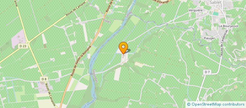 localisation de l'entreprise CHATEAU SAINT-ANDRE-DES-RAMIERES  GIGONDAS