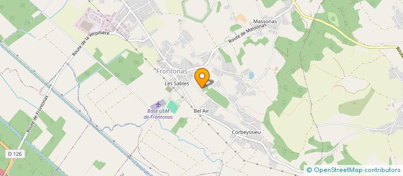 localisation de l'entreprise CHATEAU SAINT JULIEN  FRONTONAS