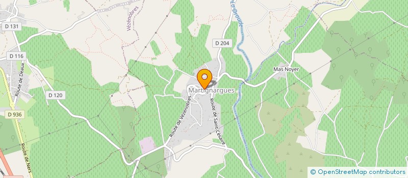 localisation de l'entreprise CHATEAU SAINT MAURICE  MARTIGNARGUES