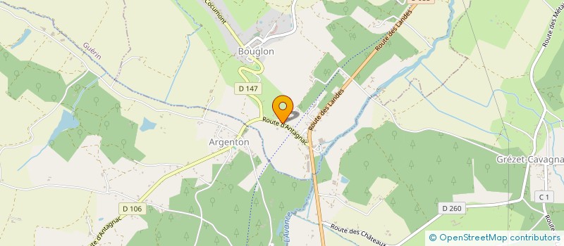 localisation de l'entreprise CHATEAU SAINT-PICAU  BOUGLON