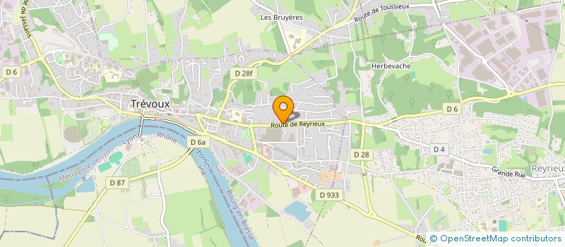 localisation de l'entreprise CHATEAU SAINT SORLIN  TREVOUX