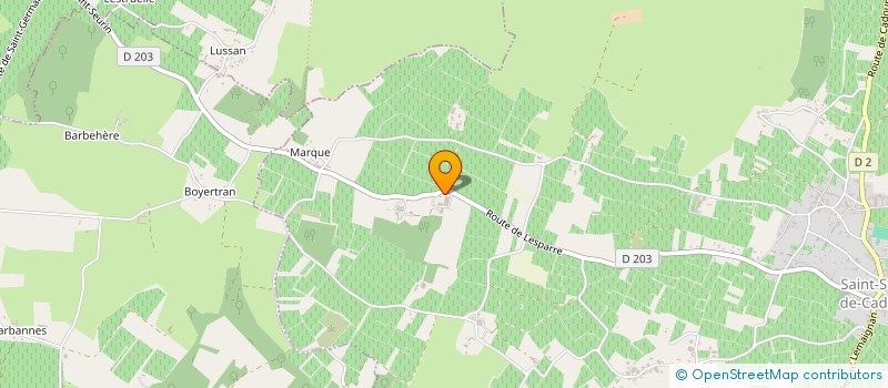 localisation de l'entreprise CHATEAU SENILHAC à SAINT-SEURIN-DE-CADOURNE