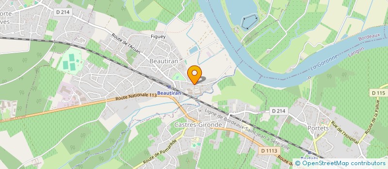 localisation de l'entreprise CHATEAU SUD CAPITAL  BEAUTIRAN