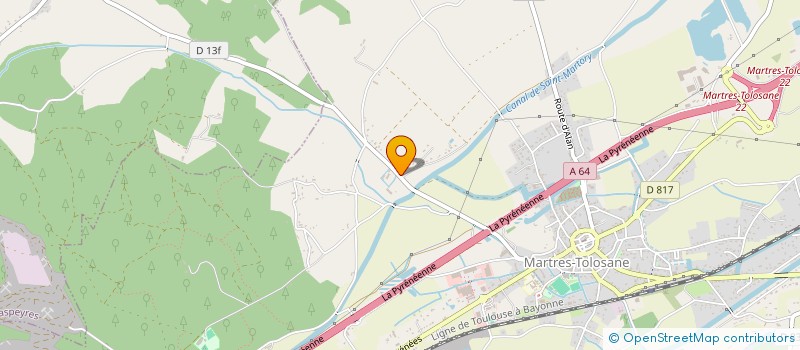 localisation de l'entreprise CHATEAU THEBE DE MARTRES TOLOSANE  MARTRES-TOLOSANE