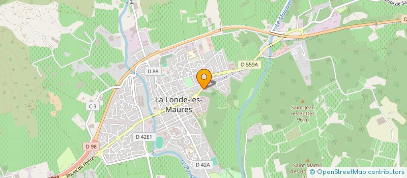 localisation de l'entreprise CHATEAU VERT à LA LONDE-LES-MAURES