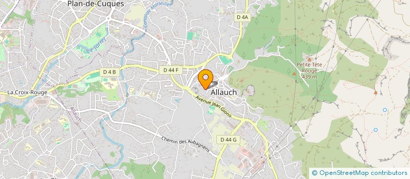 localisation de l'entreprise CHATEAU VERT  ALLAUCH