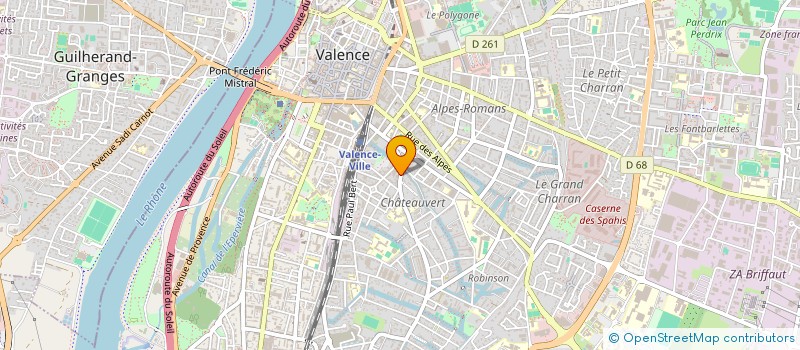 localisation de l'entreprise CHATEAU VERT DENTAIRE 26 à VALENCE