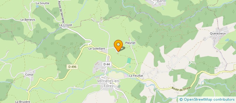 localisation de l'entreprise CHATEAU ZIZOU-LAPUCE  VERRIERES-EN-FOREZ