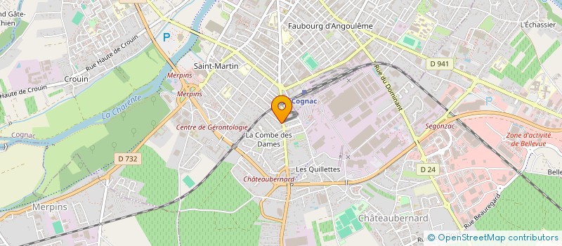 localisation de l'entreprise CHATEAUBERNARD RENOVATION  CHATEAUBERNARD