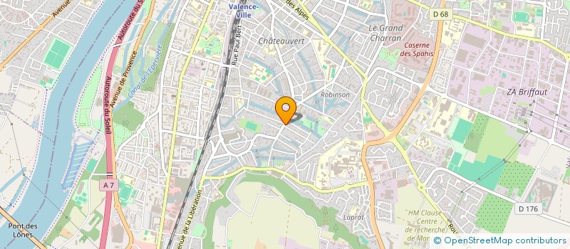 localisation de l'entreprise CHATEAUBLEU  VALENCE