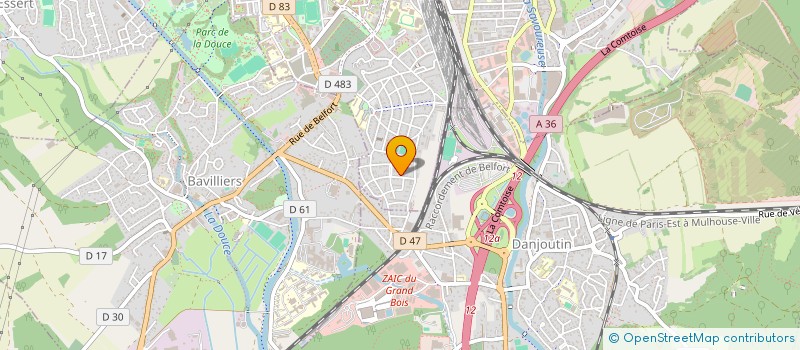 localisation de l'entreprise CHATEAUBRIAND 90 à BELFORT