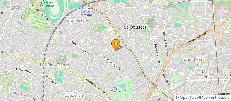 localisation de l'entreprise CHATEAUBRIAND IMMO  LE BOUSCAT