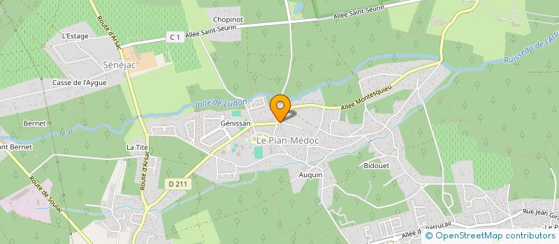 localisation de l'entreprise CHATEAUBRIAND SANTE MEDOC  LE PIAN-MEDOC