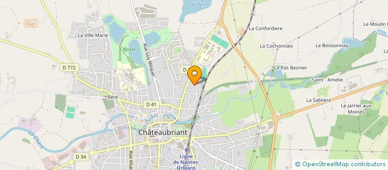 localisation de l'entreprise CHATEAUBRIANT ARTS MARTIAUX  CHATEAUBRIANT