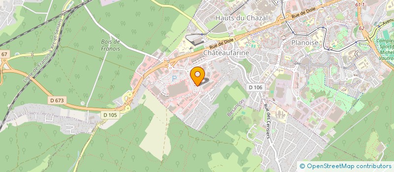 localisation de l'entreprise CHATEAUFARINE AUTOMOBILE à BESANCON
