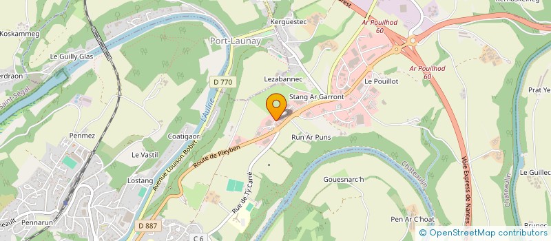 localisation de l'entreprise CHATEAULIN BOIS à CHATEAULIN