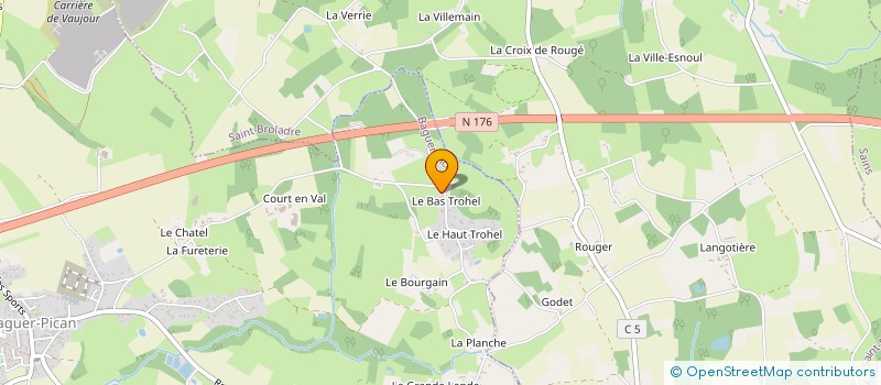 localisation de l'entreprise CHATEAUNEUF  BAGUER-PICAN