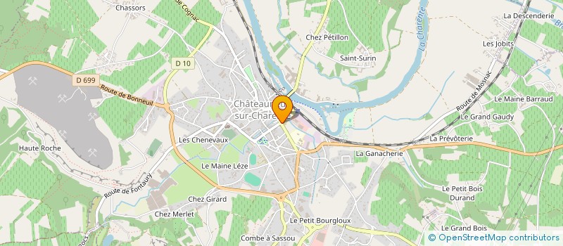 localisation de l'entreprise CHATEAUNEUF AMBULANCE à CHATEAUNEUF-SUR-CHARENTE
