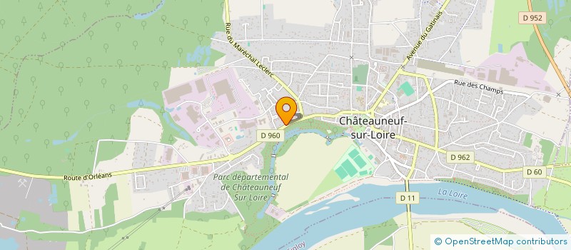 localisation de l'entreprise CHATEAUNEUF AUTO à CHATEAUNEUF-SUR-LOIRE
