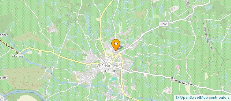 localisation de l'entreprise CHATEAUNEUF DU PAPE OENOLOGIE  CHATEAUNEUF-DU-PAPE