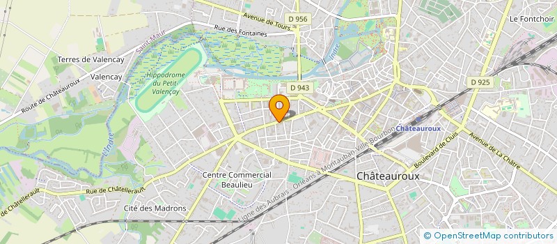 localisation de l'entreprise CHATEAUROUX-CONSTRUCTION à CHATEAUROUX