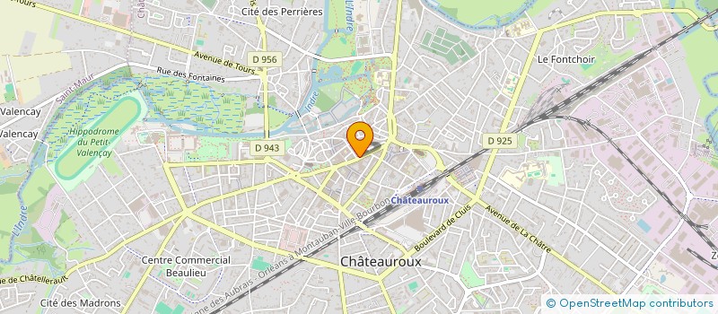localisation de l'entreprise CHATEAUROUX NEGOCE à CHATEAUROUX