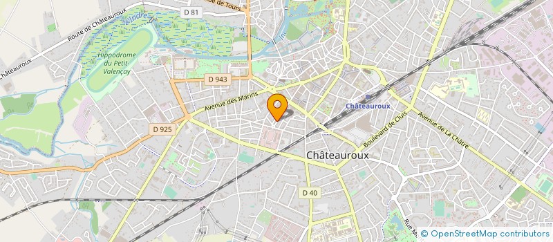 localisation de l'entreprise CHATEAUROUX UNDERGROUND à CHATEAUROUX