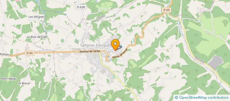 localisation de l'entreprise CHATEAUSALIGNAC  SALIGNAC-EYVIGUES