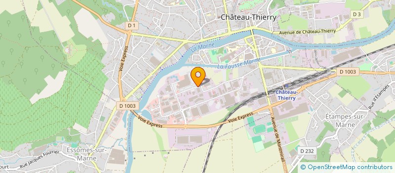 localisation de l'entreprise CHATEAUTHIERRYDIS à CHATEAU-THIERRY