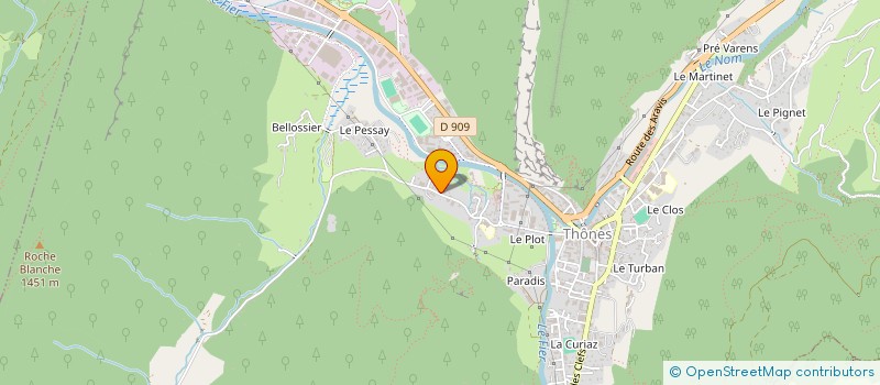 localisation de l'entreprise CHATEAUX ABANDONNES SAUVE TON EDIFICE LOCAL  THONES