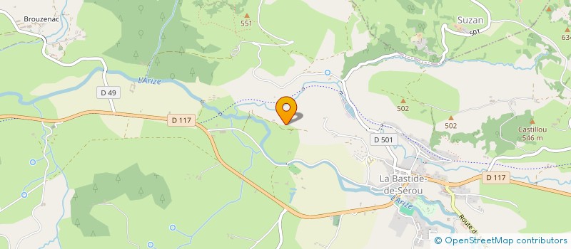 localisation de l'entreprise CHATEAUX D'ARIEGE ET D'AILLEURS à LA BASTIDE-DE-SEROU