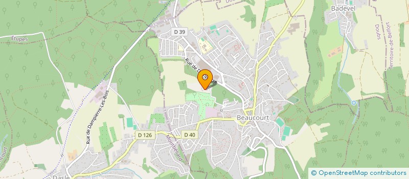 localisation de l'entreprise CHATEAUX JAPY à BEAUCOURT