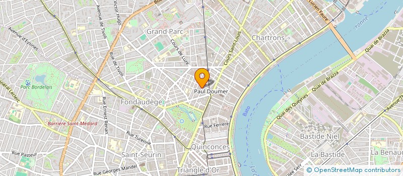 localisation de l'entreprise CHATEAUX VIGNOBLES EN AQUITAINE  BORDEAUX