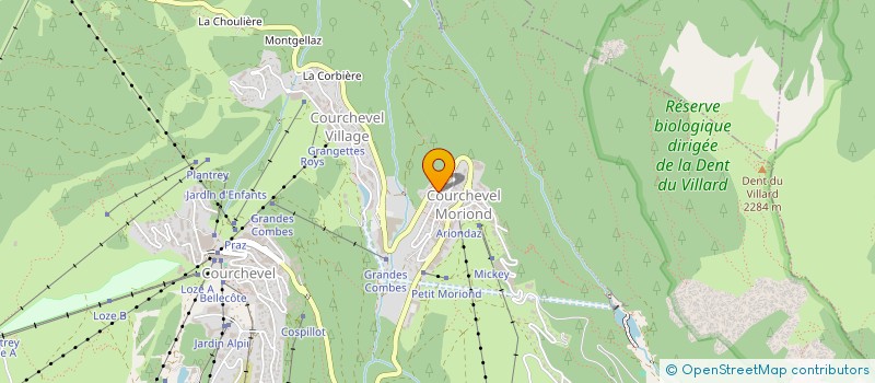 localisation de l'entreprise CHATEAUXDIFFUSION à COURCHEVEL