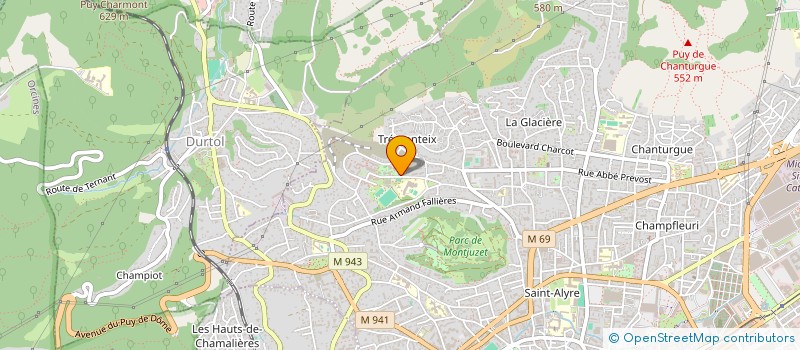 localisation de l'entreprise CHATEIGNIER DUMAS  CLERMONT-FERRAND