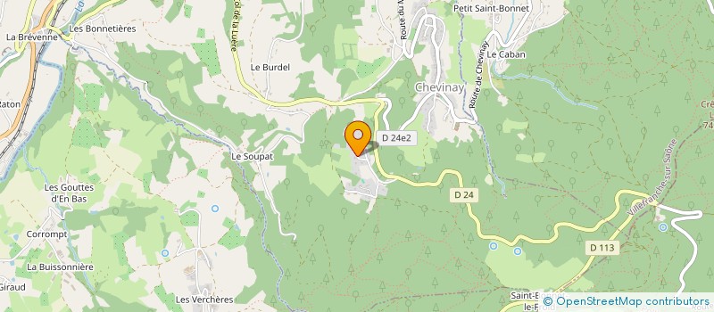 localisation de l'entreprise CHATEL  CHEVINAY