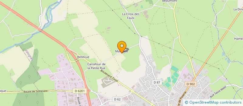 localisation de l'entreprise CHATEL  VALOGNES