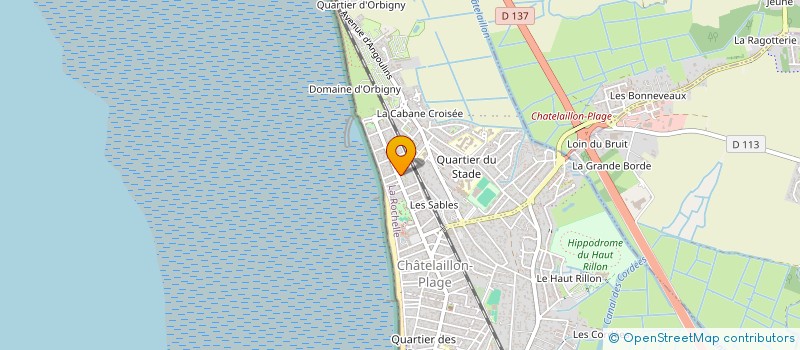 localisation de l'entreprise CHATEL-BRIDGE CLUB à CHATELAILLON-PLAGE