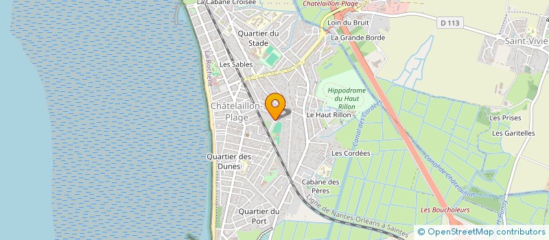 localisation de l'entreprise CHATEL CARRELAGE  CHATELAILLON-PLAGE