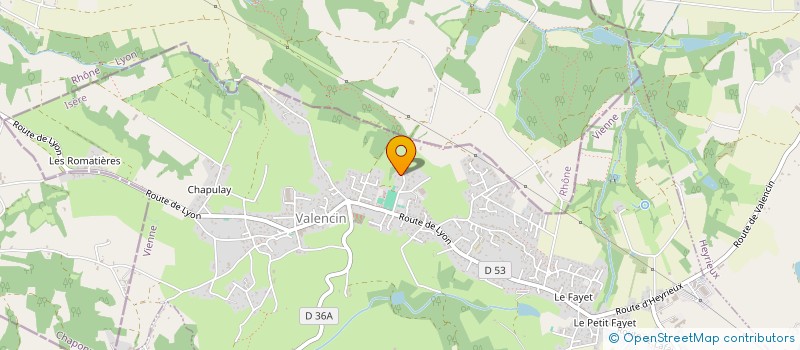 localisation de l'entreprise CHATEL CIE  VALENCIN