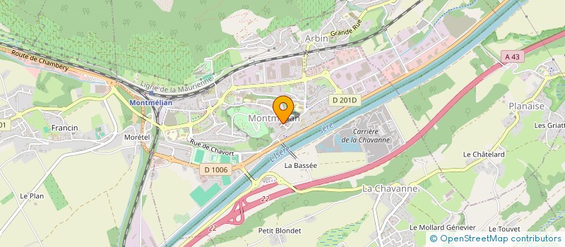 localisation de l'entreprise CHATEL CORP.  MONTMELIAN