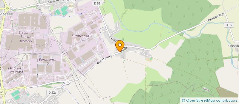 localisation de l'entreprise CHATEL EST  ENNERY