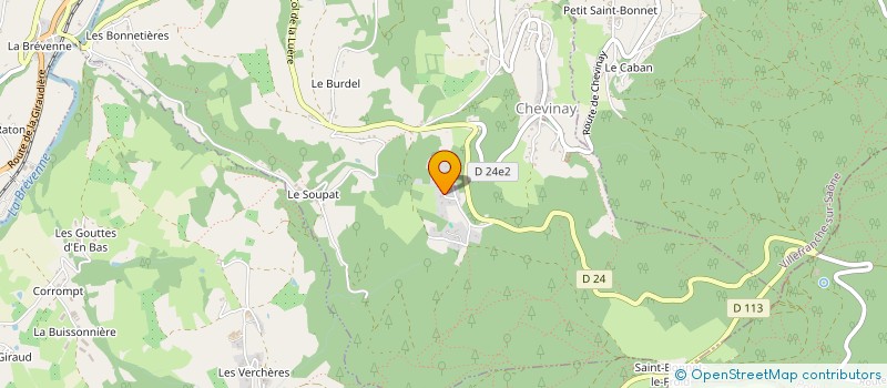 localisation de l'entreprise CHATEL FERMETURES  CHEVINAY