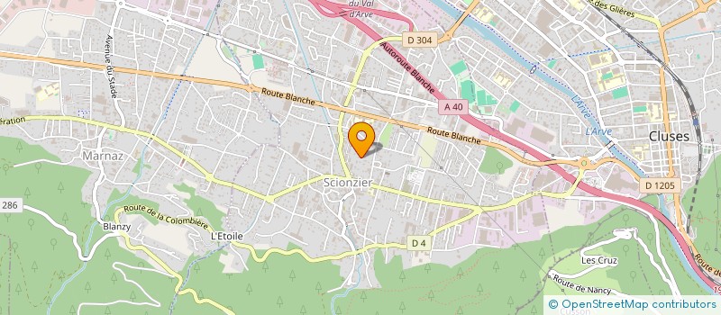 localisation de l'entreprise CHATEL HERVE  SCIONZIER